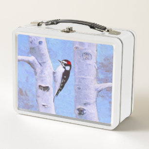 Downy Woodpecker Painting - Oorspronkelijke vogelk