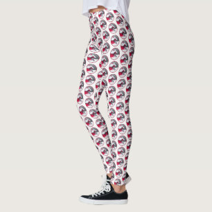 Downy Woodpecker Painting - Oorspronkelijke vogelk Leggings
