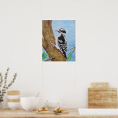 Downy Woodpecker Poster (Keuken)