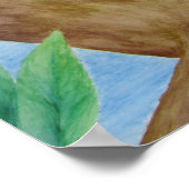 Downy Woodpecker Poster (Hoek)