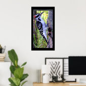 Downy Woodpecker Print (Thuiskantoor)