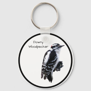 Downy Woodpecker Sleutelhanger
