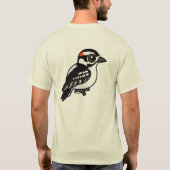 Downy Woodpecker T-shirt (Achterkant)