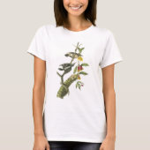 Downy Woodpecker van Audubon T-shirt (Voorkant)