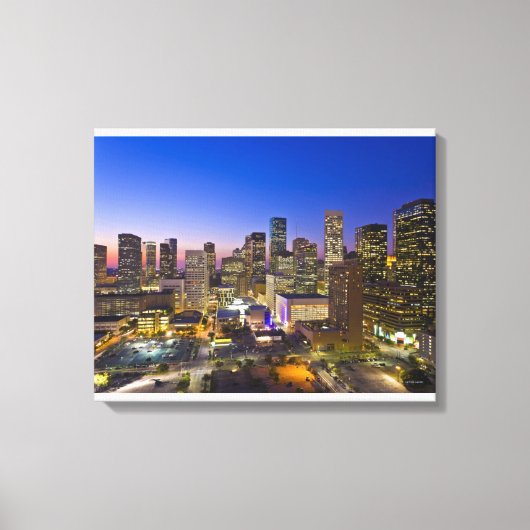 Dowtown Houston Canvas Afdruk (Voorkant)