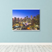 Dowtown Houston Canvas Afdruk (Insitu (Houten vloer))
