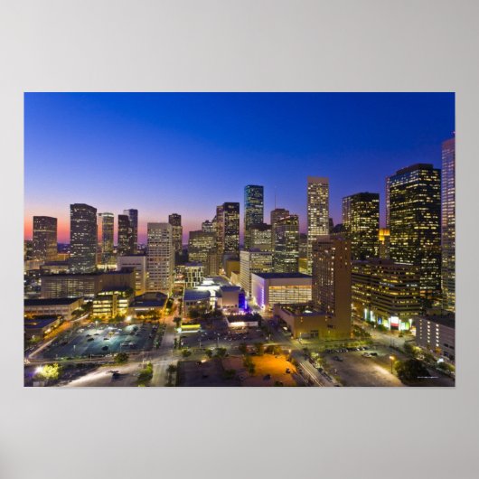 Dowtown Houston Poster (Voorkant)