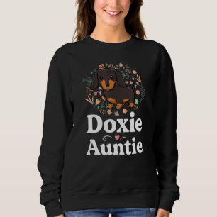 Doxie Auntie Floral Dachshund Shirt Hondenliefhebb
