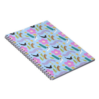 Doxie bloemen notebook #1 notitieboek