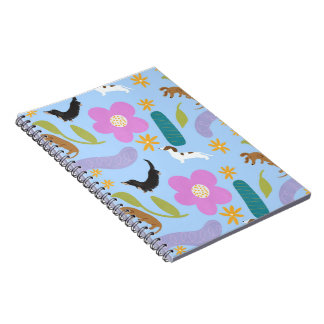 Doxie bloemen notebook #1 notitieboek