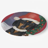 DOXIE CHRISTMAS PAPIEREN BORDJE (Gekanteld)