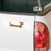 Doxie Dachshund Bumpersticker (Op Truck)