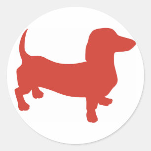 Doxie - Dacshund Ronde Sticker