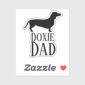 Doxie Dad Sticker (Vel)