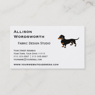 Doxie Dog Love - Cute Little Dachshund Visitekaartje
