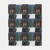 Doxie Fleece Deken (Voorkant)