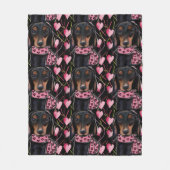 Doxie Fleece Deken (Voorkant)