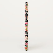 Doxie Floral phone case - black doxie - crème (Achterkant / rechts)