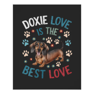 Doxie Love is de beste liefde Perfect Poster