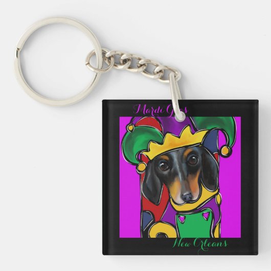 DOXIE MARDI GRAS SLEUTELHANGER (voorkant)