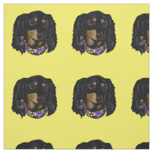 Doxie Mardi Gras Stof