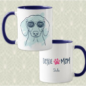 Doxie Mom Mug – Personalized Ice Blue Dachshund