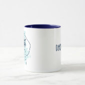 Doxie Mom Mug – Personalized Ice Blue Dachshund Mok (Midden)