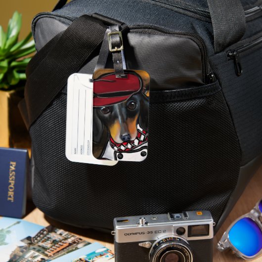 DOXIE RACER BAGAGELABEL (Voorkant & Achterkant)