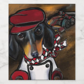 DOXIE RACER WIJN ETIKET (Enkel label)