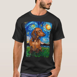 Doxie Sterrennacht Doxie Dog T-shirt