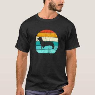 Doxie Teckel Hond Retro Stijl Hond T-shirt