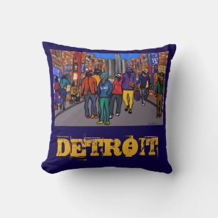 Doxie Town City - DETROIT Kussen