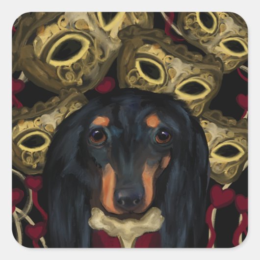 DOXIE VIERKANTE STICKER (Voorkant)
