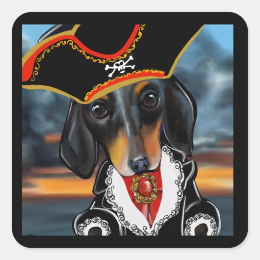 DOXIE VIERKANTE STICKER (Voorkant)