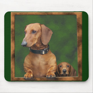 Doxies in de mousepad. muismat