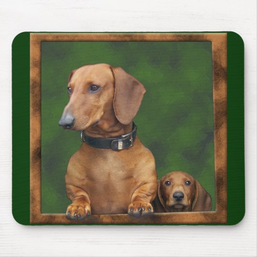 Doxies in de mousepad. muismat (Voorkant)