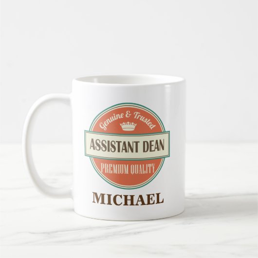 Doyen auxiliaire Personalized Office Mug Gift (Gauche)