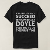 DOYLE Grappige achternaam Family Tree Verjaardag R T-shirt (Design voorkant)