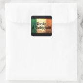 Doyle Irish Flag Vierkante Sticker (Tas)