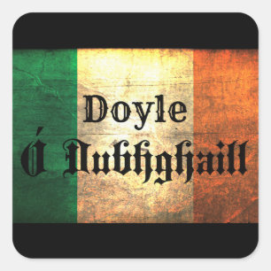 Doyle Irish Flag Vierkante Sticker