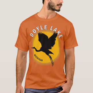 Doyle Lake in Michigan Heron Sunrise T-shirt