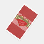 Dozen van Harten Papier Servetten Gastenhanddoek (Hoek)