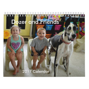 Dozer and Friends 2017 Calendar Kalender