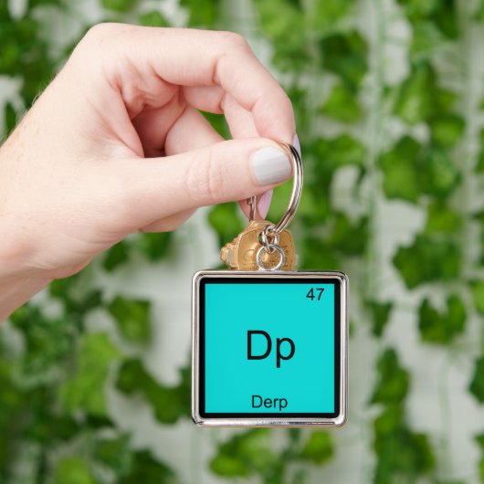 Dp - Derp Funny Element Meme Periodic Table T-shir Sleutelhanger (Hand)