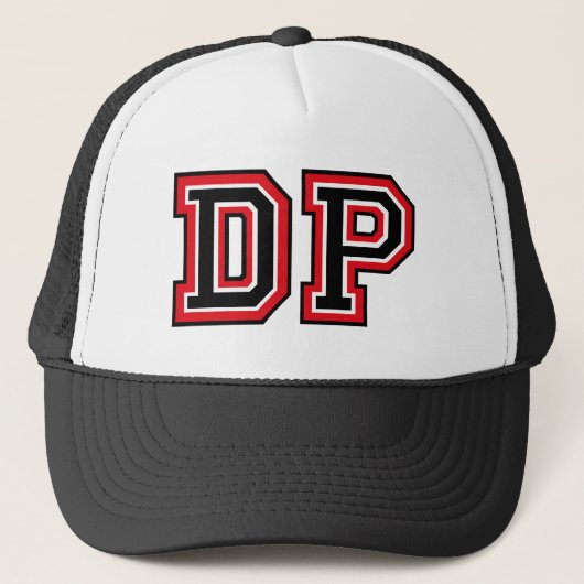 'DP'-monogram Trucker Pet (Voorkant)