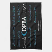 DPBA 2020 Tour Stops Towel Theedoek (Verticaal)