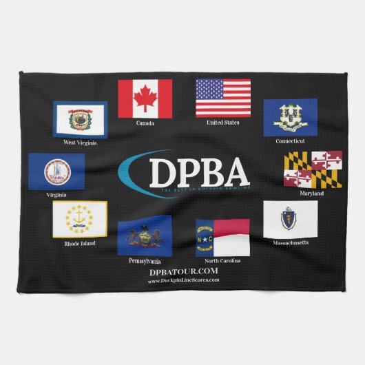 DPBA Tour Flags Towel Theedoek (Horizontaal)