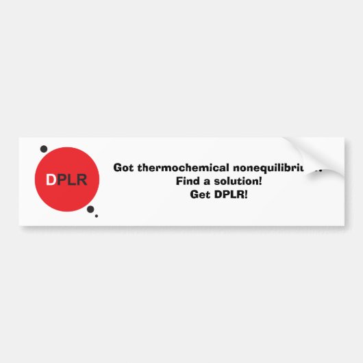 DPLR-Bumperstickers Bumpersticker (Voorkant)