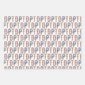 DPT Doctor of Physical Therapy Retro Pattern Inpakpapier Vel (Voorkant 2)