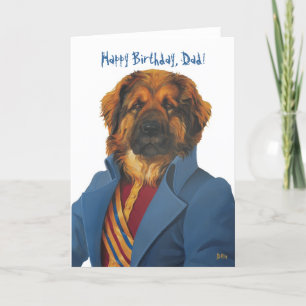 DR066 leonberger, Gelukkige Verjaardag, Papa! Kaart
